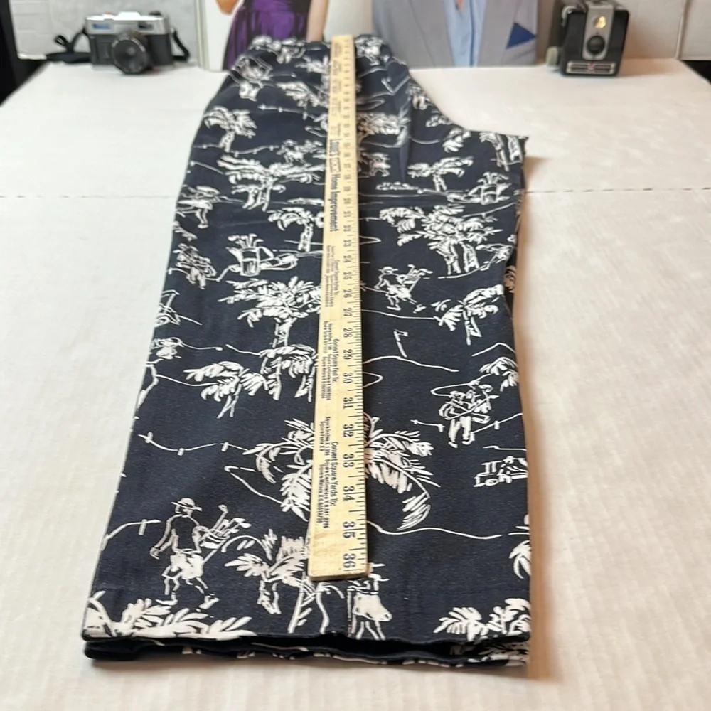 90s Talbots Palm Springs Pants 100% Cotton Resort Golf Coastal Grandmillennial - Picture 12 of 14